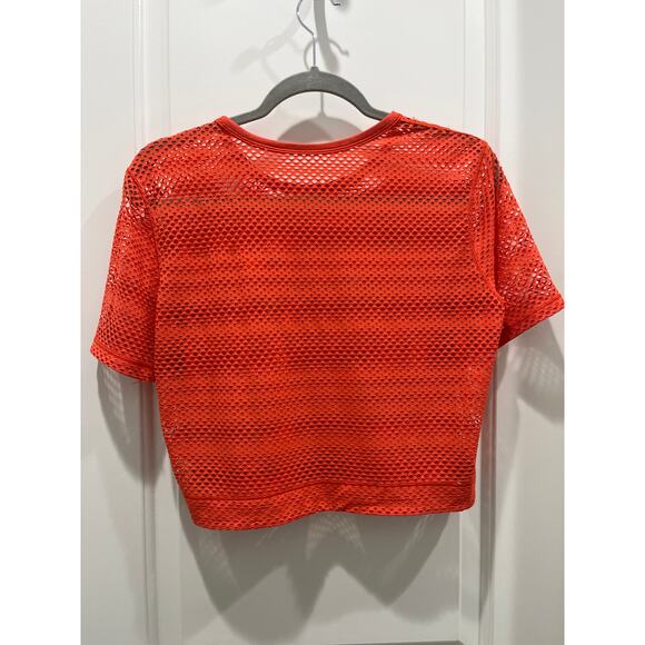 Lululemon Sweat Your Heart Out Short Sleeve in Hot Sunset Sz 6 - Picture 6 of 7